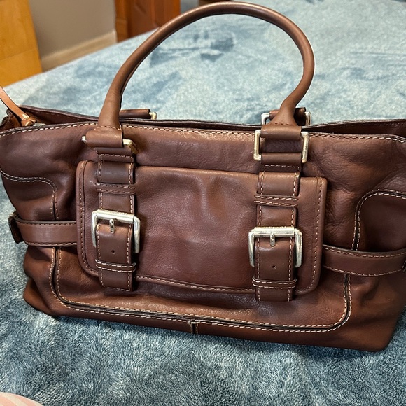 MICHAEL Michael Kors Handbags - MICHAEL Michael Kors Rich Brown Leather Satchel